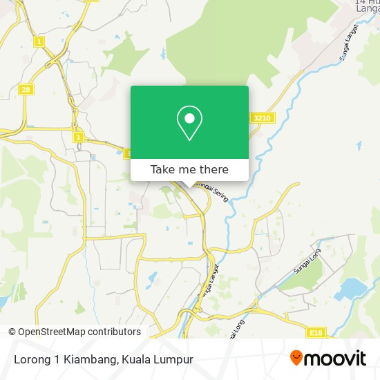 Lorong 1 Kiambang map