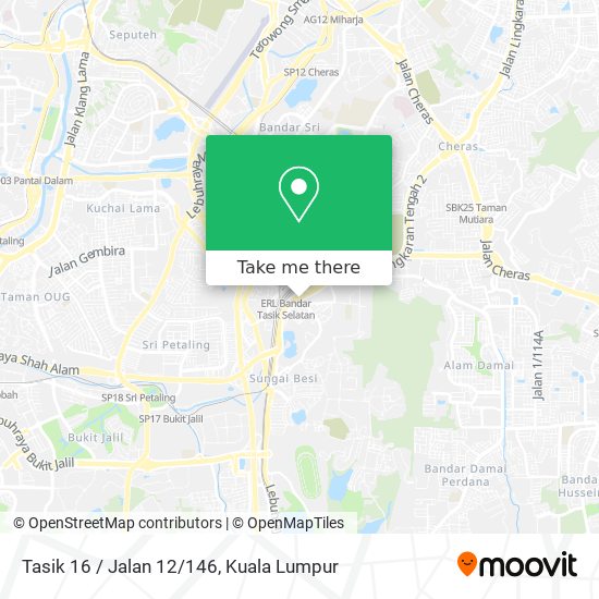 Peta Tasik 16 / Jalan 12/146