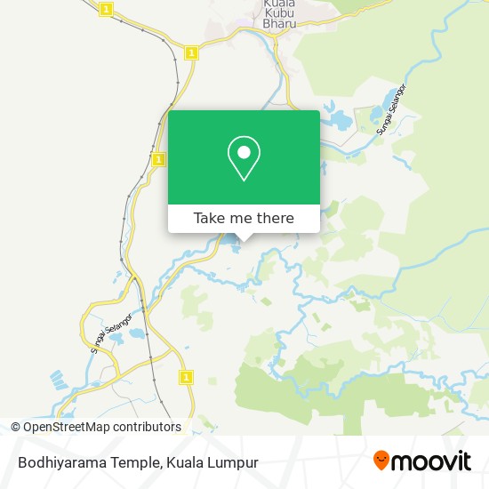 Bodhiyarama Temple map