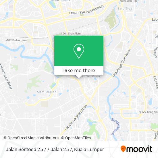 Jalan Sentosa 25 / / Jalan 25 / map