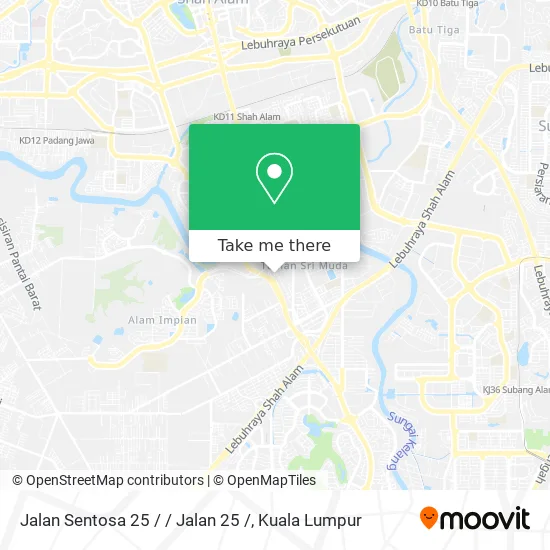 Jalan Sentosa 25 / / Jalan 25 / map