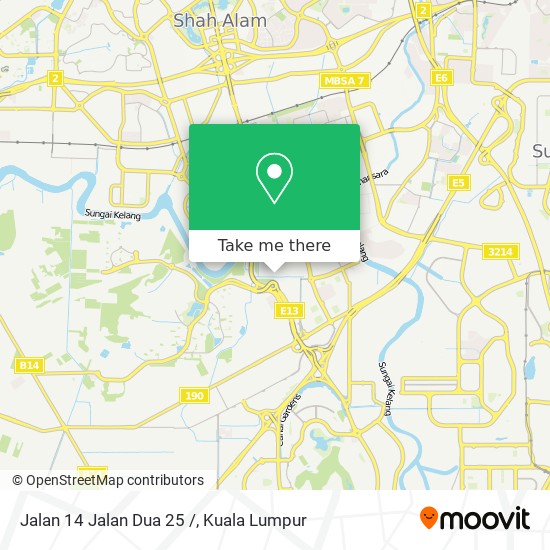 Jalan 14 Jalan Dua 25 / map