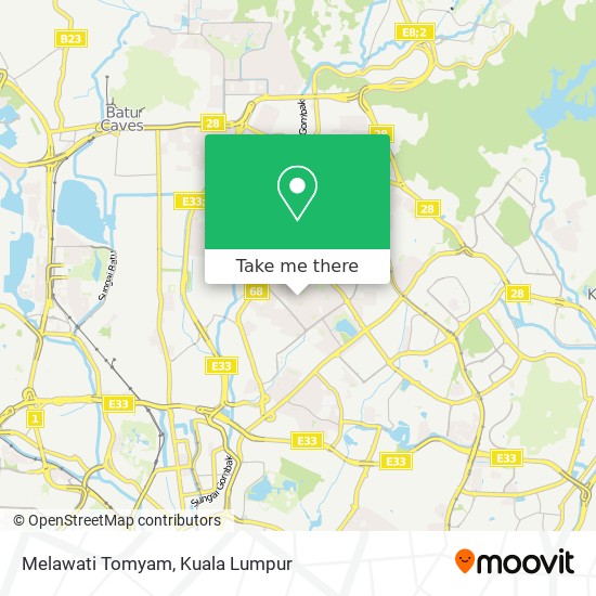 Melawati Tomyam map