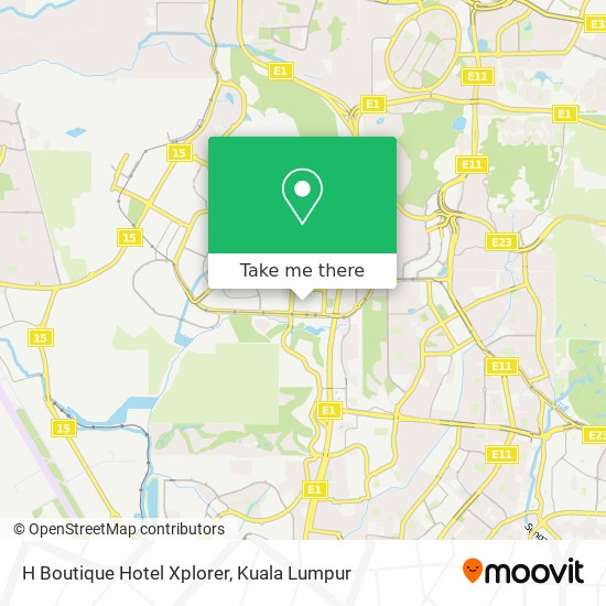 H Boutique Hotel Xplorer map