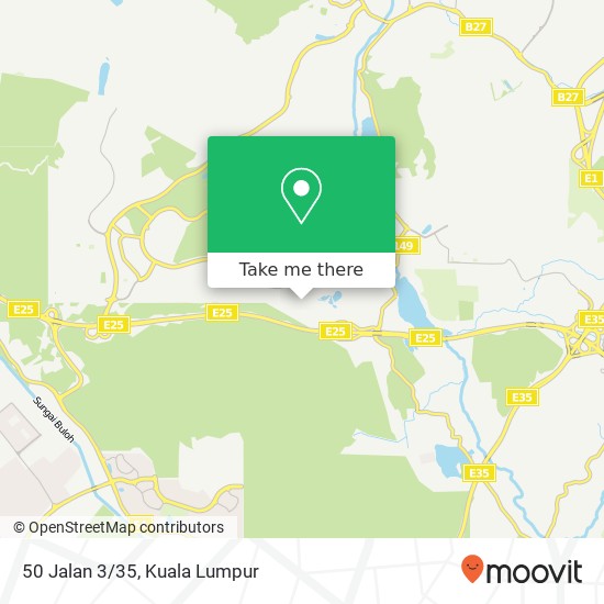 Peta 50 Jalan 3/35, 48020 Rawang