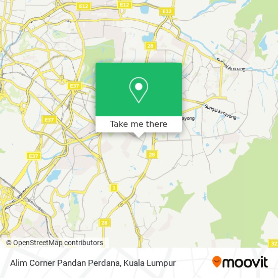 Alim Corner Pandan Perdana map