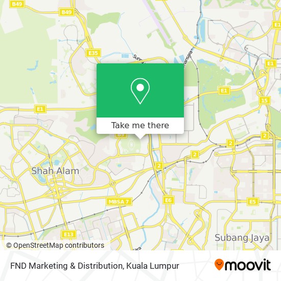 FND Marketing & Distribution map