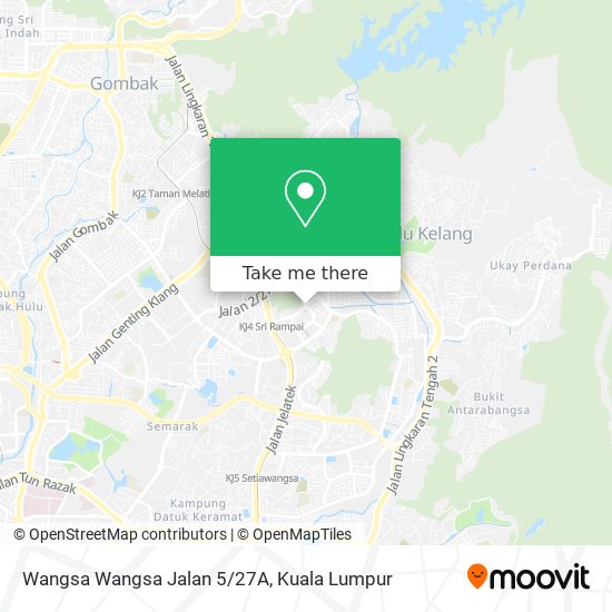 Peta Wangsa Wangsa Jalan 5/27A