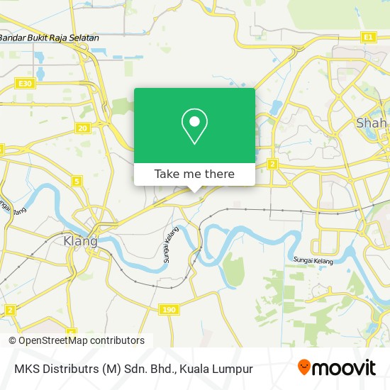 MKS Distributrs (M) Sdn. Bhd. map