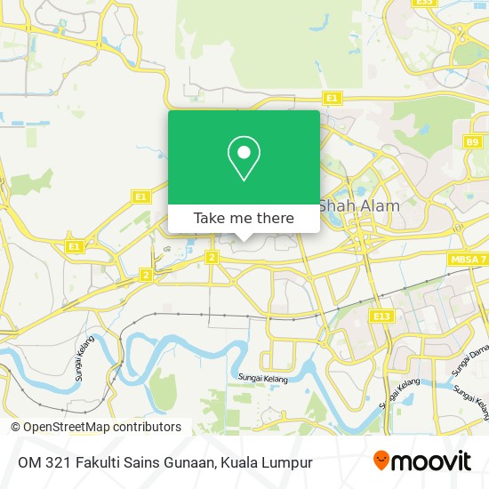 OM 321 Fakulti Sains Gunaan map