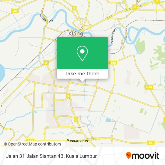 Jalan 31 Jalan Siantan 43 map