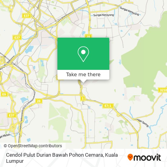 Cendol Pulut Durian Bawah Pohon Cemara map