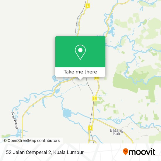 52 Jalan Cemperai 2 map