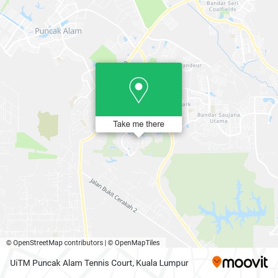 UiTM Puncak Alam Tennis Court map