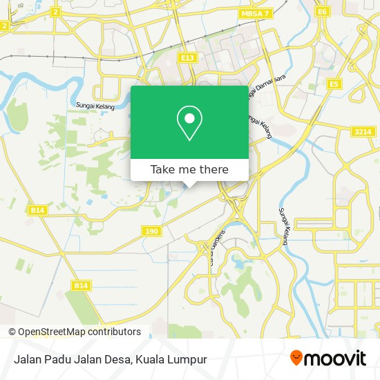 Jalan Padu Jalan Desa map