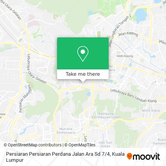 Peta Persiaran Persiaran Perdana Jalan Ara Sd 7 / 4