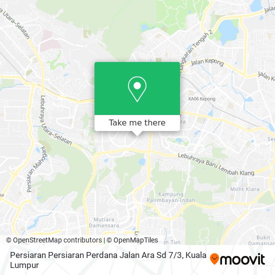 Persiaran Persiaran Perdana Jalan Ara Sd 7 / 3 map