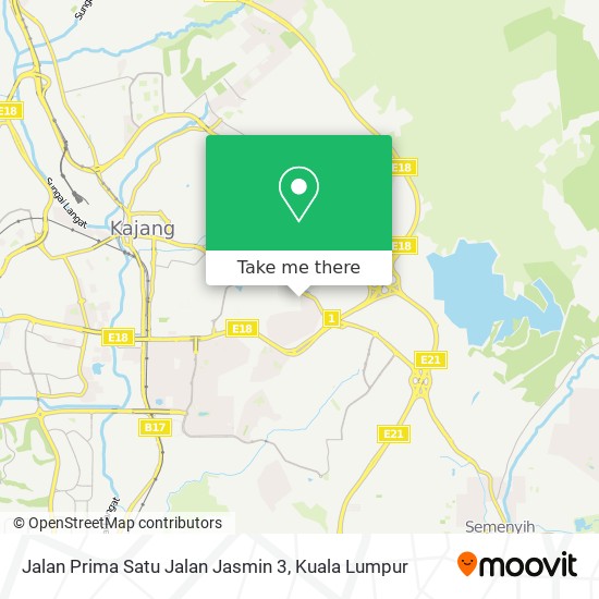 Jalan Prima Satu Jalan Jasmin 3 map