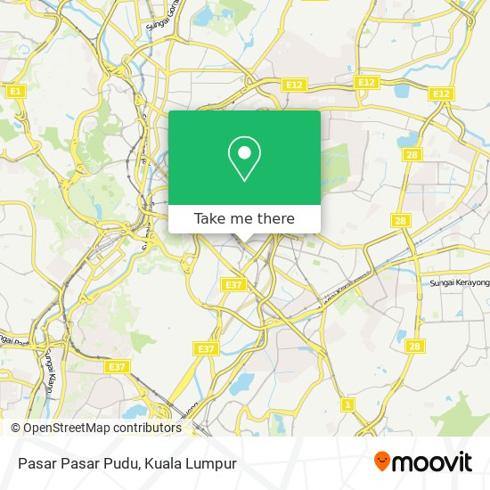 Peta Pasar Pasar Pudu