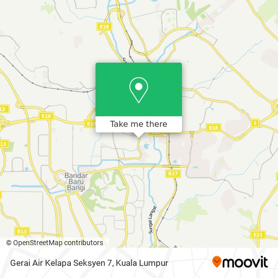 Gerai Air Kelapa Seksyen 7 map