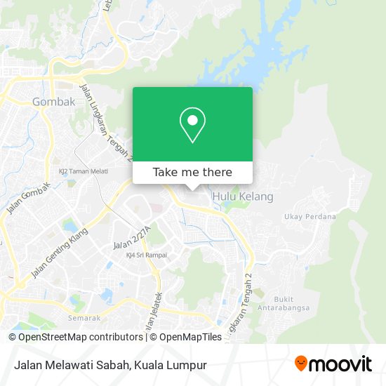 Jalan Melawati Sabah map