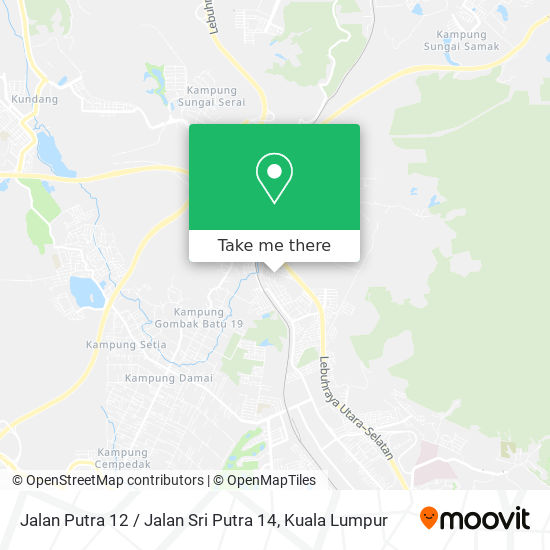 Jalan Putra 12 / Jalan Sri Putra 14 map