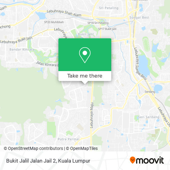 Bukit Jalil Jalan Jail 2 map