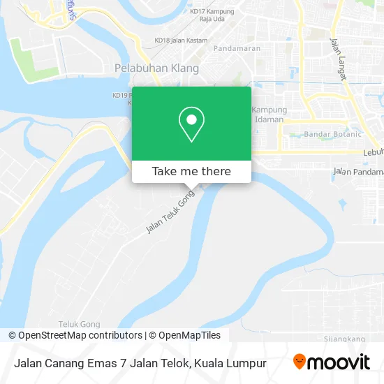 Jalan Canang Emas 7 Jalan Telok map