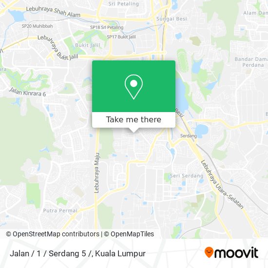 Jalan / 1 / Serdang 5 / map