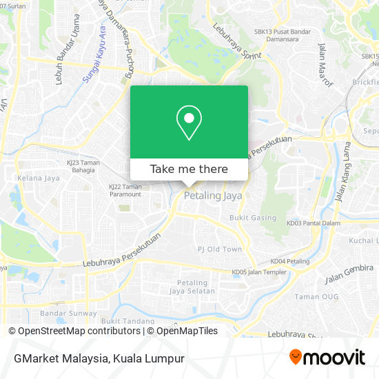 GMarket Malaysia map