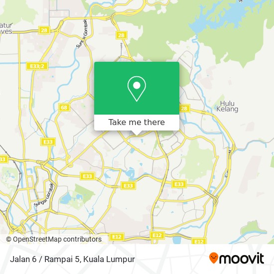 Jalan 6 / Rampai 5 map