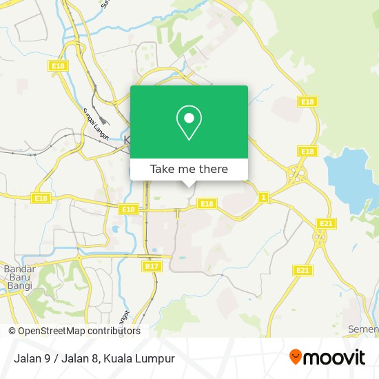 Jalan 9 / Jalan 8 map