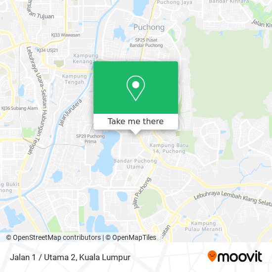 Jalan 1 / Utama 2 map