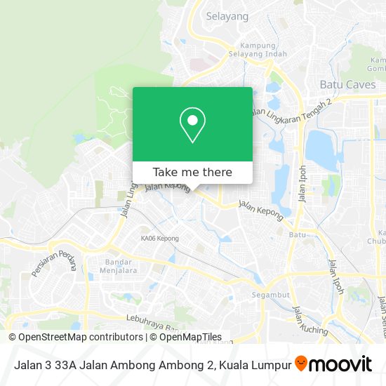 Jalan 3 33A Jalan Ambong Ambong 2 map