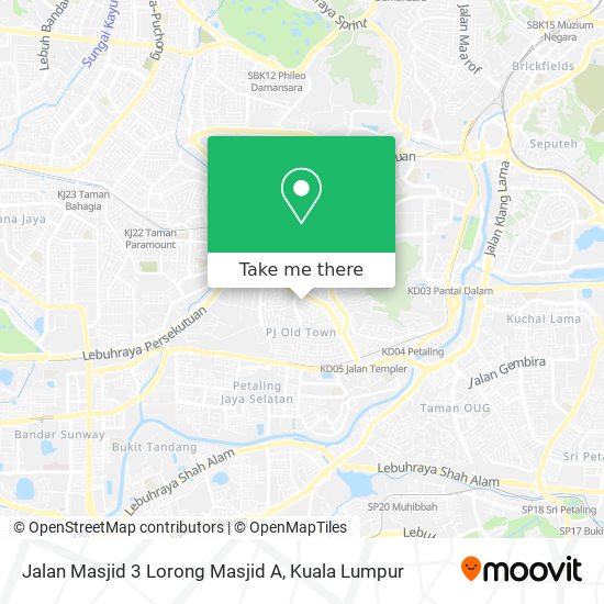 Peta Jalan Masjid 3 Lorong Masjid A