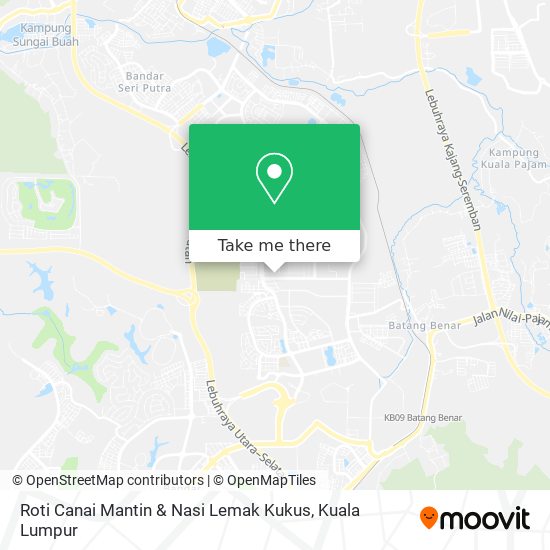 Roti Canai Mantin & Nasi Lemak Kukus map