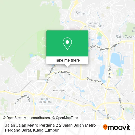Peta Jalan Jalan Metro Perdana 2 2 Jalan Jalan Metro Perdana Barat