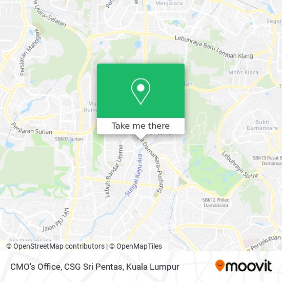 Peta CMO's Office, CSG Sri Pentas