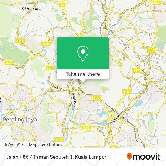 Jalan / 86 / Taman Seputeh 1 map