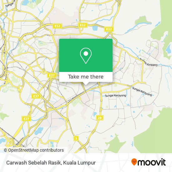 Carwash Sebelah Rasik map