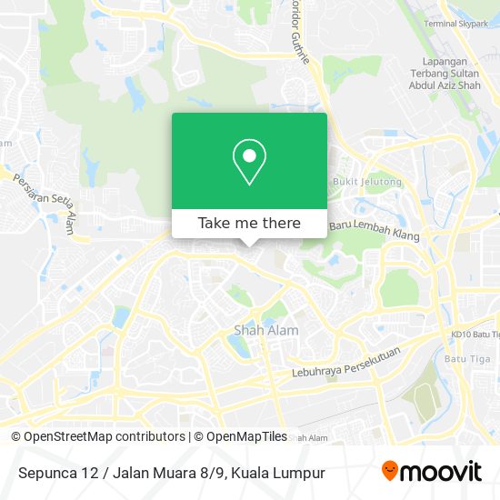 Peta Sepunca 12 / Jalan Muara 8/9