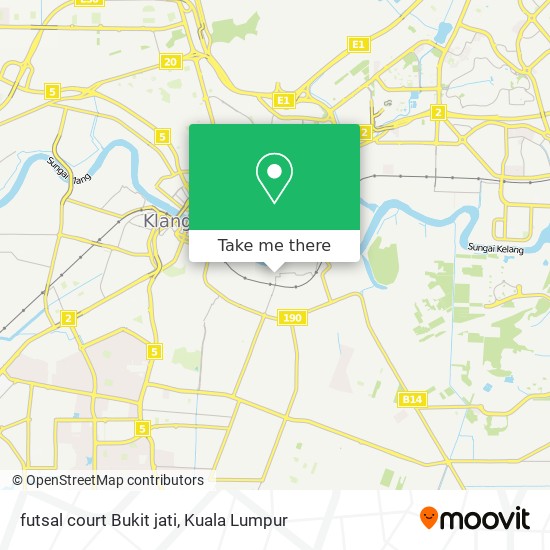futsal court Bukit jati map