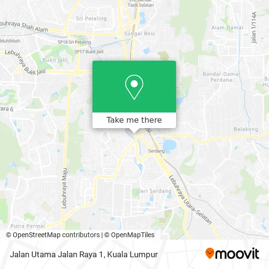 Jalan Utama Jalan Raya 1 map