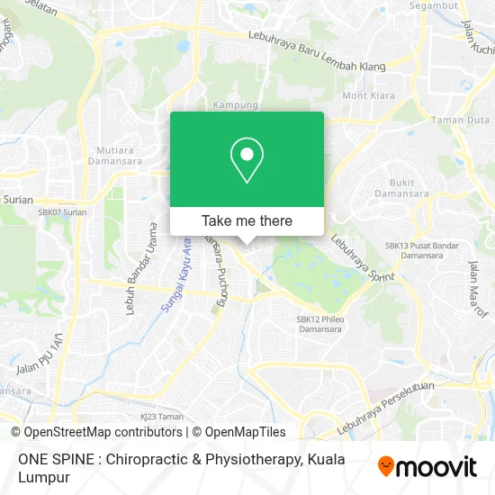 ONE SPINE : Chiropractic & Physiotherapy map