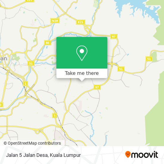 Jalan 5 Jalan Desa map