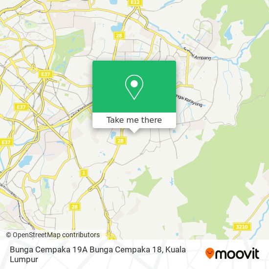 Peta Bunga Cempaka 19A Bunga Cempaka 18