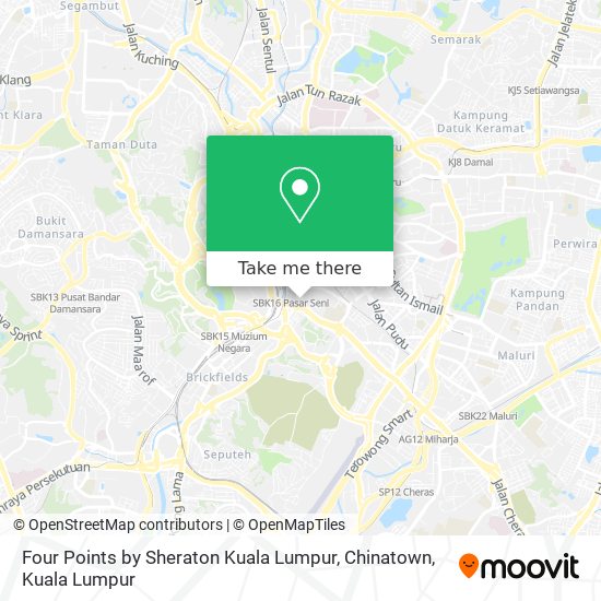 Four Points by Sheraton Kuala Lumpur, Chinatown map