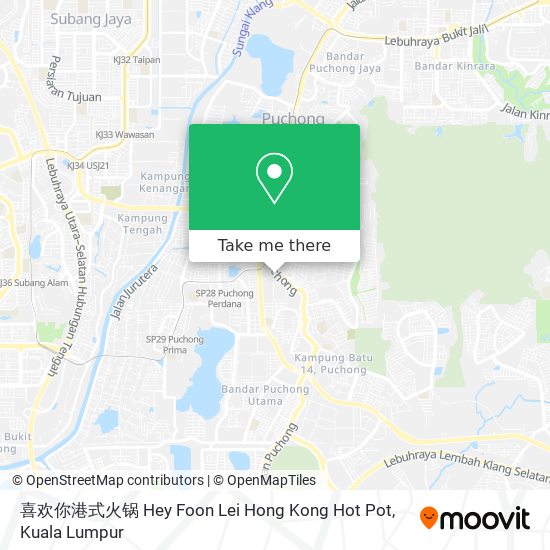 Peta 喜欢你港式火锅 Hey Foon Lei Hong Kong Hot Pot