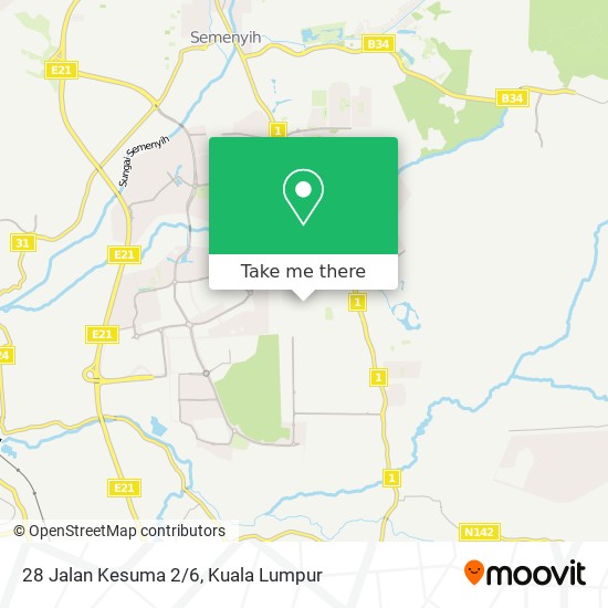 28 Jalan Kesuma 2/6 map