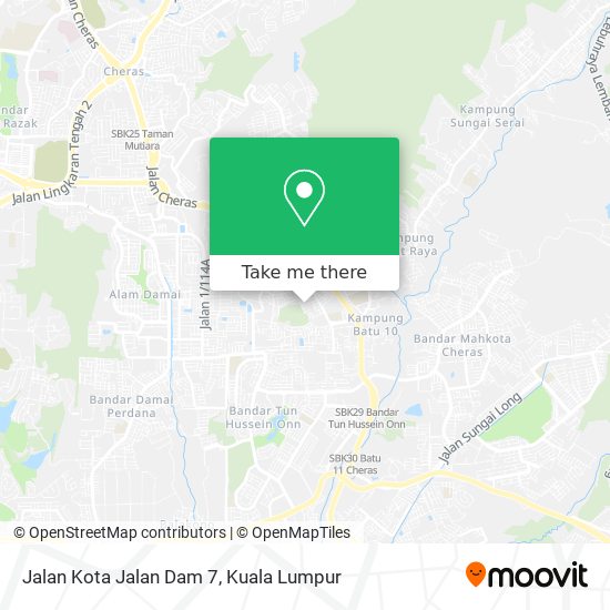 Jalan Kota Jalan Dam 7 map